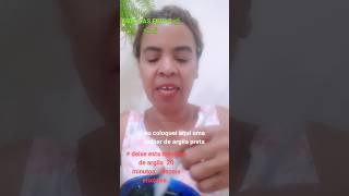 MÁSCARA FACIAL CASEIRA DE ARGILA PRETA COM CARVAO ATIVADO E MEL E ÓLEO DE COCO sedosos [upl. by Elleinod429]