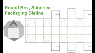 Round box spherical packaging dieline [upl. by Everest]