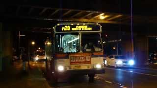 Nassau InterCounty Express 2004 Orion V CNG 1668 On The n20  Hicksville LIRR [upl. by Eppesiug]