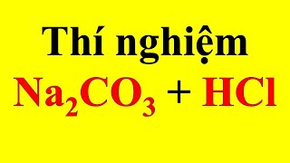 Thí nghiệm  Số 7  Na2CO3  HCl Experimental sodium carbonate effects hydrochloric acid [upl. by Llertnac20]