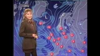 Bloopers Beutiful weather girl Siri M Kalvig cant stop laughing [upl. by Anaet650]