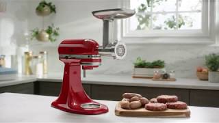 KitchenAid Fleischwolf aus Metall  So funktioniert er [upl. by Thesda]