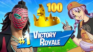 Winning in Duos w My Girlfriend Fortnite Season 4 [upl. by Darcia]