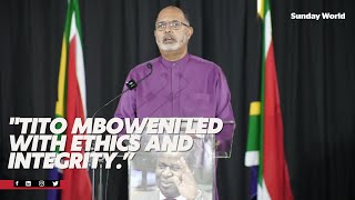 SARS Commissioner Edward Kieswetter at former SARB Governor Tito Mboweni Memorial [upl. by Orodisi]