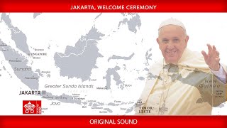 Jakarta Welcome Ceremony 4 September 2024 Pope Francis [upl. by Eikciv167]