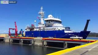 EMCS Marelco Hydrosonic Hull Tender system Sikuliaq Research Vessel [upl. by Thebault598]