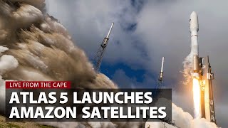 Watch live Atlas 5 rocket launches first Amazon Kuiper satellites from Cape Canaveral [upl. by Waylan]