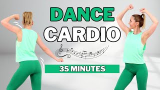 🔥35 Min DANCE CARDIO WORKOUT🔥DANCE CARDIO AEROBICS for WEIGHT LOSS🔥KNEE FRIENDLY🔥NO JUMPING🔥 [upl. by Kiernan]