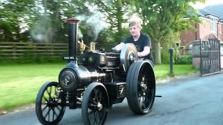 Steam Traction World 4quot Scale Burrell Road Locomotive  Steam Siren works [upl. by Teri454]