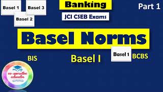 Basel Norms I BCBS I BIS I Basel I I Banking for JCI CSEB exams [upl. by Odnalor700]