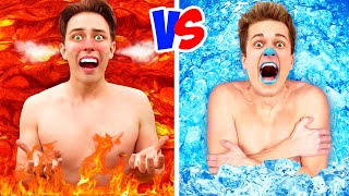 HOT vs COLD Pool Challenge [upl. by Raddatz]