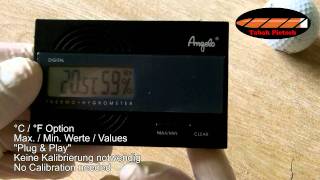 Angelo Digital Humidor Hygrometer [upl. by Adrahc]