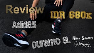 Review Sepatu Running Adidas Duramo SL plus OOTD [upl. by Carleen]