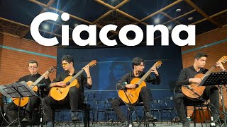 Ciacona  SLWeiss Guitar Quartet [upl. by Cirillo733]