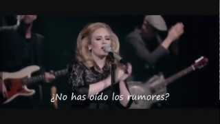 Adele  Rumor Has It Live Subtitulada al español HDmp4 [upl. by Fattal]