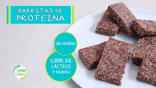 BARRITAS DE PROTEÃNA CASERAS Y BARATAS  Comer Vegano [upl. by Arihsaj]