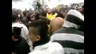 Malha Mall Jerusalem Racist mob chants quotDeath to the Arabsquot 19 March 2012 [upl. by Aldric]