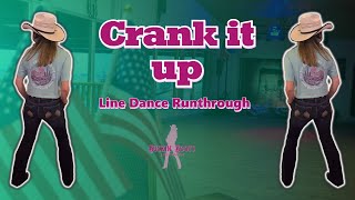 Crank it up Colt Ford  Line Dance Runthrough [upl. by Arikehs]