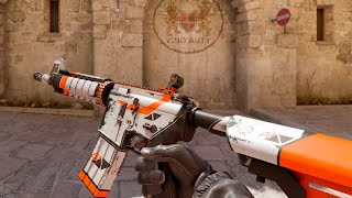 CS2 M4A4  Asiimov  Skin showcase all floats 4K60FPS [upl. by Akinirt447]