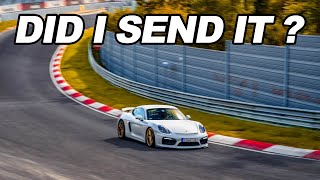 Chasing some quick cars and having some scary moments  Cayman GT4 manhandled on the Nürburgring [upl. by Villada]