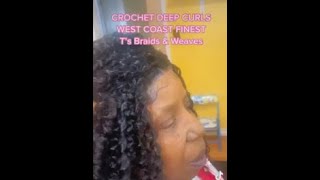 INVISIBLE CROCHET BRAID HAIRSTYLE [upl. by Idnod]