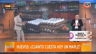 🍳 Aumento de precios ¿Cuánto cuesta hoy un maple de huevo [upl. by Nashom]