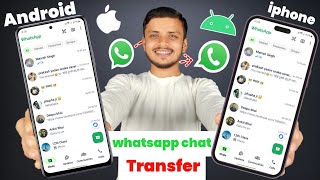 How to transfer whatsapp chats from android to iphone WhatsApp chat transfer from android to iPhone [upl. by Noied]