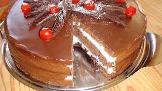 Receta Tarta Selva Negra  Recetas de cocina paso a paso tutorial Loli Domínguez [upl. by Nallad]