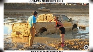 OUTLAWS MUDDFEST 2012 CRAZY KING RANCH F350 STUCK IN THE MUDD [upl. by Romonda]