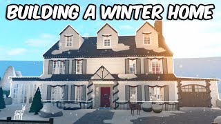 BUILDING A WINTER HOME IN BLOXBURG [upl. by Chrysler]