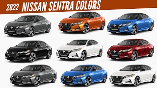 2022 Nissan Sentra  All Color Options – Images  AUTOBICS [upl. by Goggin]