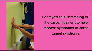 Carpal ligament stretch for Carpal Tunnel Syndrome [upl. by Anny]