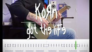 Korn  Got the life  Guitar Cover   TABS Blobnarok plugin [upl. by Corey]