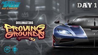 NFS No Limits  DAY 1  Koenigsegge Agera  Proving Ground [upl. by Dorcia]