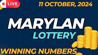 Maryland Midday Lottery Results For  11 Oct 2024  Pick 3  Pick 4  Pick 5  Powerball Cash4life [upl. by Idhem]