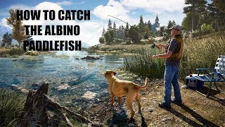 FAR CRY 5  HOW TO CATCH THE ALBINO PADDLEFISH TIPS [upl. by Lac]