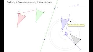 Drehung Geradenspiegelung Verschiebung [upl. by Hctim]