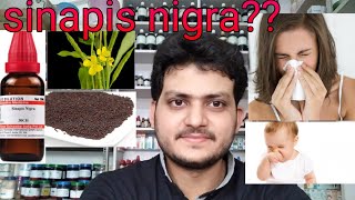 Sinapis nigra Homeopathic medicine for Blocked nose explain [upl. by Yemiaj496]