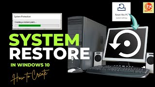 How to Create a System Restore Point in Windows 10  Restore Your Pc Back to an Early Date 🔄 [upl. by Anayt]