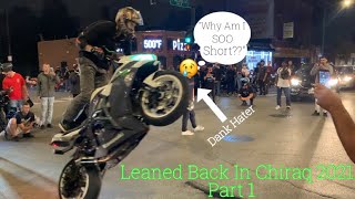 DANKWHEELIE Get PUSHED Off His Bike  BIKERS FIGHT  Leaned Back In Chiraq 2021 Recap [upl. by Hardie]