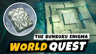 8 Stone Slate PUZZLE  Bunkoku Enigma World Quest Genshin Impact 25 [upl. by Norine190]