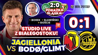 JAGIELLONIA  BODOGLIMT 01  BOREK I SŁAWIŃSKI Z BIAŁEGOSTOKU  ANALIZA  WYWIADY PO MECZU [upl. by Odlonyer357]