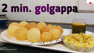 सिर्फ़ 2 मिनट मे यम्मी गोलगप्पे।2 minute golgappe  ready to fry purris  Instant amp quick Recipe [upl. by Jacky]