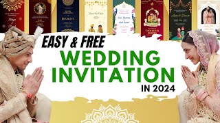 Make Wedding Invitation VIDEO amp CARD Also EARN from it [upl. by Sedruol]