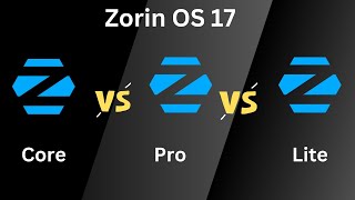 Zorin OS 17  Core vs Pro vs Lite  RAM Consumption [upl. by Lladnar305]