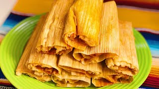 COMO HACER TAMALES DE RES CON CHILE ROJO [upl. by Hartzke]