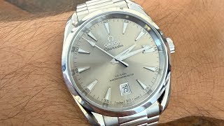 Omega Seamaster Aqua Terra Shades 38mm Sandstone  Short Review English [upl. by Yelha]