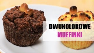 Zdrowe muffinki z mąki kokosowej w dwóch kolorach [upl. by Annod]