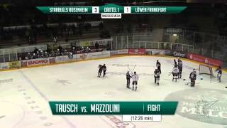 DEL2 06022015  Starbulls Rosenheim vs Löwen Frankfurt 52 inklusive Fightszene [upl. by Kcitrap]