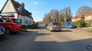 Little Wilbraham to Fulbourn via Great Wilbraham on Bike  Countryside  Cambridge UK [upl. by Ahsienor]